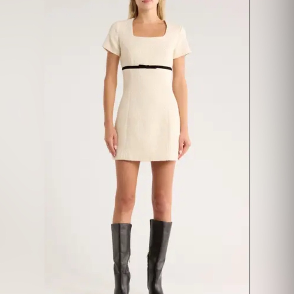 French Connection Cream Mini Dress